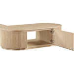 Moana Solid Wood Storage Coffee Table in Natural