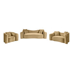 Destin Velvet Upholstered Chair in Camel