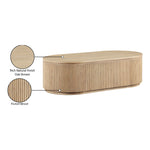 Moana Solid Wood Storage Coffee Table in Natural