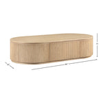 Moana Solid Wood Storage Coffee Table in Natural
