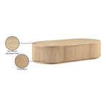 Moana Solid Wood Storage Coffee Table in Natural