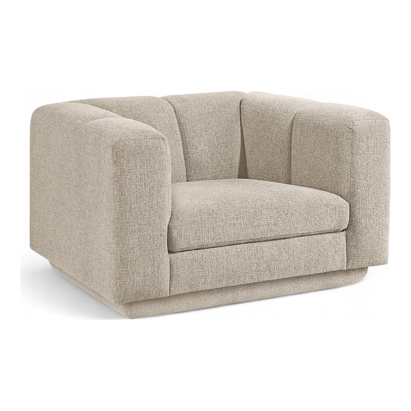 Modari Fabric Upholstered Chair in Beige