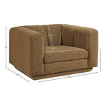 Modari Fabric Upholstered Chair in Brown