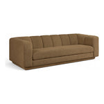 Modari 95" Fabric Upholstered Sofa in Brown