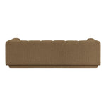 Modari 95" Fabric Upholstered Sofa in Brown