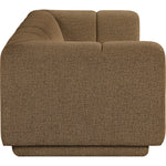 Modari 95" Fabric Upholstered Sofa in Brown