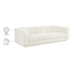 Modari 95" Fabric Upholstered Sofa in Cream