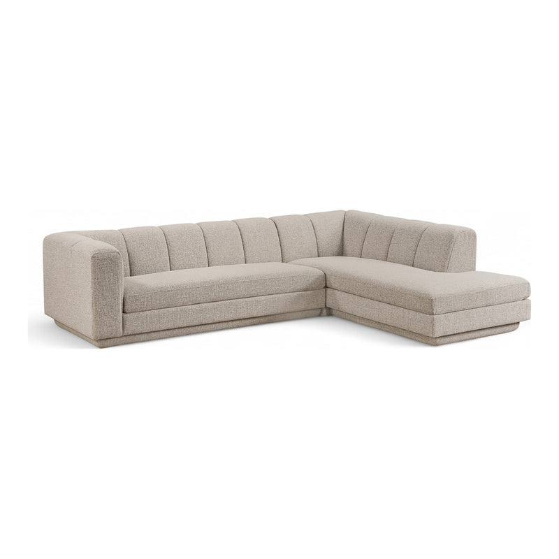 Modari Fabric Upholstered 2pc. Modular Sectional in Beige
