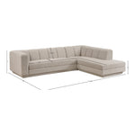 Modari Fabric Upholstered 2pc. Modular Sectional in Beige