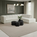 Modari Fabric Upholstered 2pc. Modular Sectional in Cream
