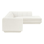 Modari Fabric Upholstered 2pc. Modular Sectional in Cream
