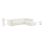 Modari Fabric Upholstered 2pc. Modular Sectional in Cream