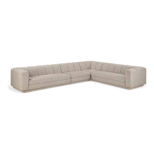Modari Fabric Upholstered 4pc. Modular Sectional in Beige