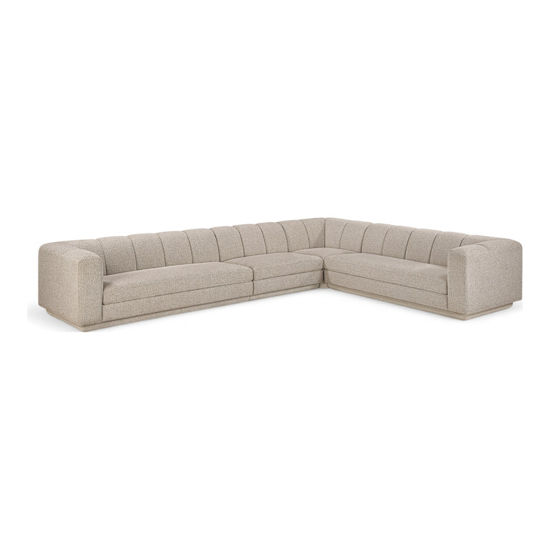 Modari Fabric Upholstered 4pc. Modular Sectional in Beige