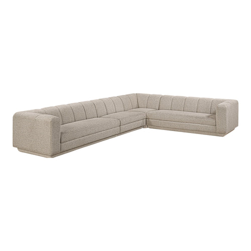Modari Fabric Upholstered 4pc. Modular Sectional in Beige