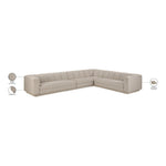Modari Fabric Upholstered 4pc. Modular Sectional in Beige
