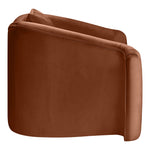 Destin Velvet Upholstered Chair in Cognac