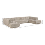 Modari Fabric Upholstered 4pc. Modular Sectional in Beige