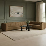 Modari Fabric Upholstered 4pc. Modular Sectional in Brown