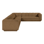 Modari Fabric Upholstered 4pc. Modular Sectional in Brown