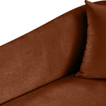 Destin Velvet Upholstered Chair in Cognac