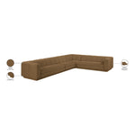 Modari Fabric Upholstered 4pc. Modular Sectional in Brown
