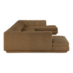 Modari Fabric Upholstered 4pc. Modular Sectional in Brown