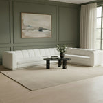 Modari Fabric Upholstered 4pc. Modular Sectional in Cream