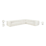 Modari Fabric Upholstered 4pc. Modular Sectional in Cream