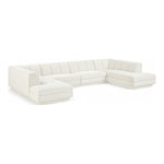 Modari Fabric Upholstered 4pc. Modular Sectional in Cream