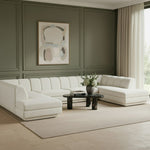 Modari Fabric Upholstered 4pc. Modular Sectional in Cream