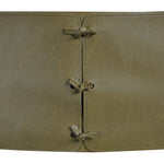 Andie Vegan Leather Upholstered Counter Stool in Olive