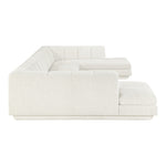 Modari Fabric Upholstered 4pc. Modular Sectional in Cream