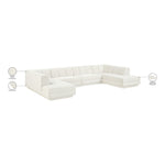 Modari Fabric Upholstered 4pc. Modular Sectional in Cream