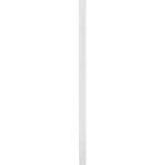 Modernist Wood Veneer And Stainless Steel Base Mirror in White