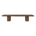Mohari 112" / 136" / 160" Solid Wood And Oak Veneer Dining Table (3 Boxes) in Brown