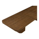 Mohari 112" / 136" / 160" Solid Wood And Oak Veneer Dining Table (3 Boxes) in Brown