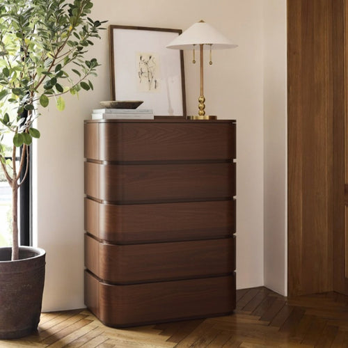 Annalise Solid Wood Chest in Brown