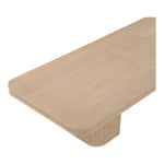 Mohari 112" / 136" / 160" Solid Wood And Oak Veneer Dining Table (3 Boxes) in Natural