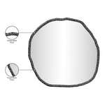 Molten Iron Mirror in Black
