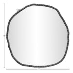Molten Iron Mirror in Black