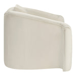 Destin Velvet Upholstered Chair in Cream