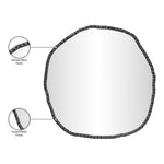 Molten Iron Mirror in Black