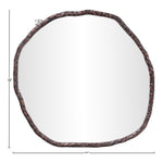 Molten Iron Mirror in Brown