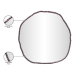 Molten Iron Mirror in Brown