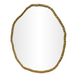 Molten Iron Mirror in Gold