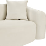 Destin Velvet Upholstered Chair in Cream
