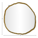 Molten Iron Mirror in Gold