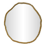 Molten Iron Mirror in Gold