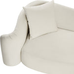 Destin Velvet Upholstered Chair in Cream